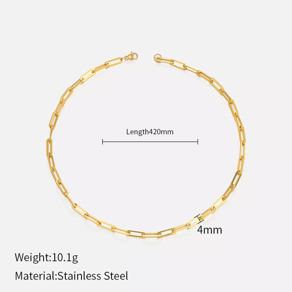 18K Gold-Plated Chain Necklace, image 5