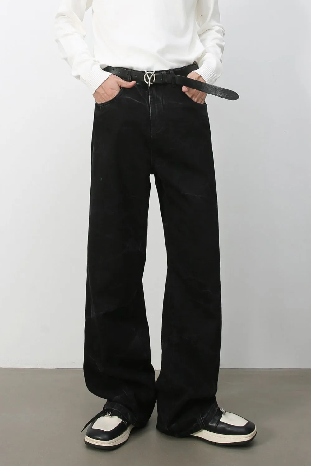 Men's Baggy Jeans with Pockets, image 2