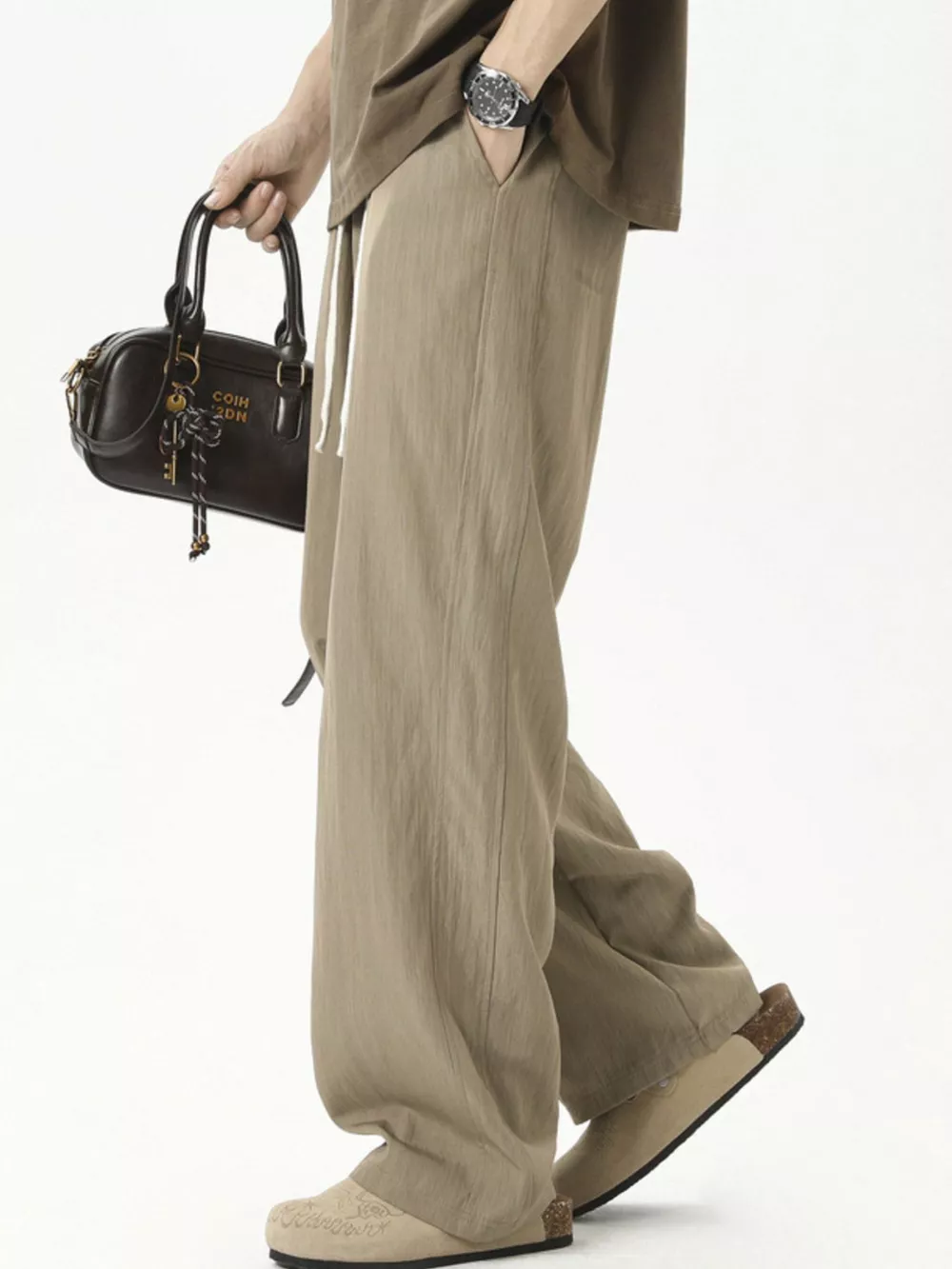 Men's Plus Size Loose Fit Casual Pants, image 4