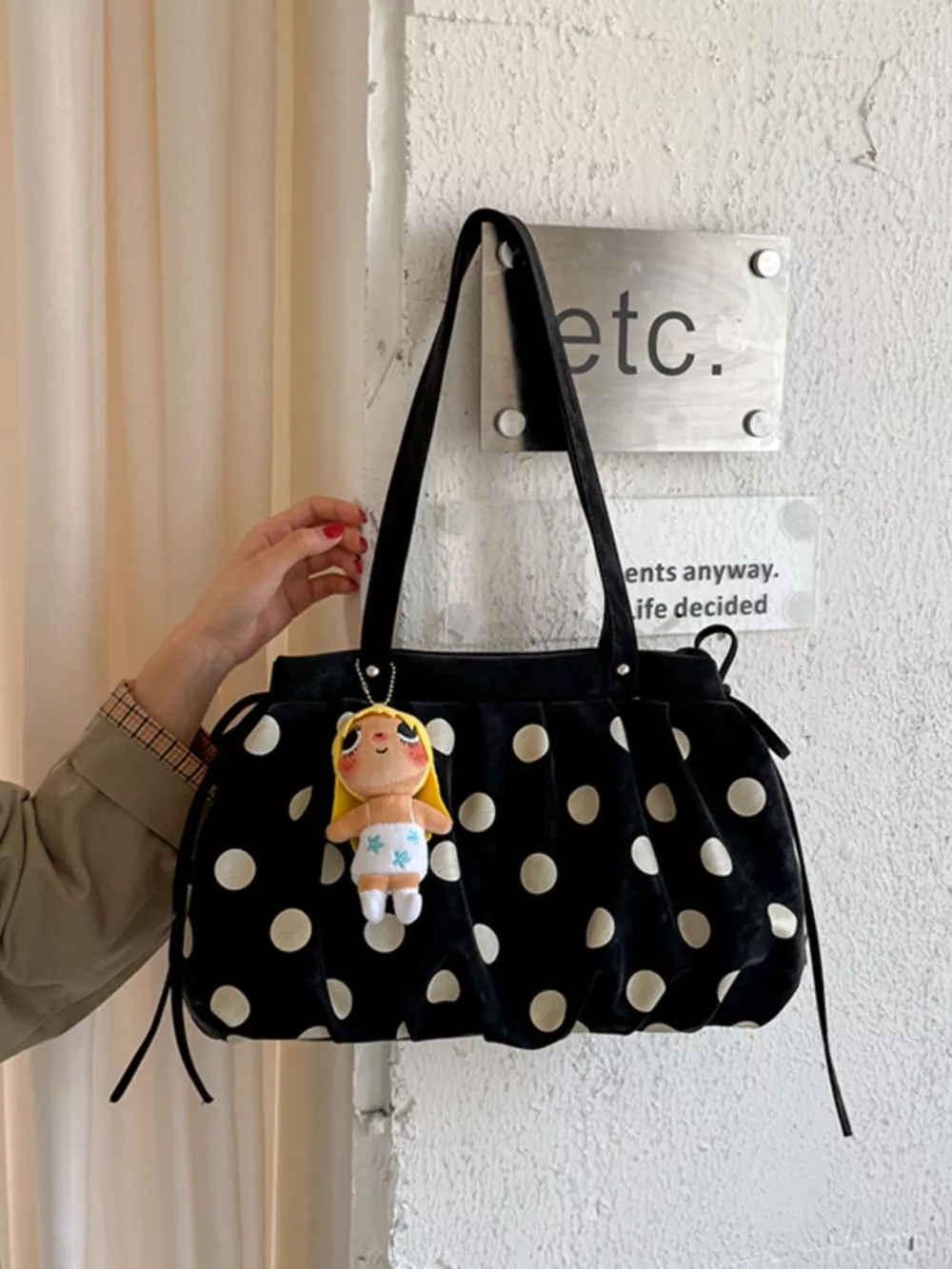Polka Dot Shoulder Bag, image 5