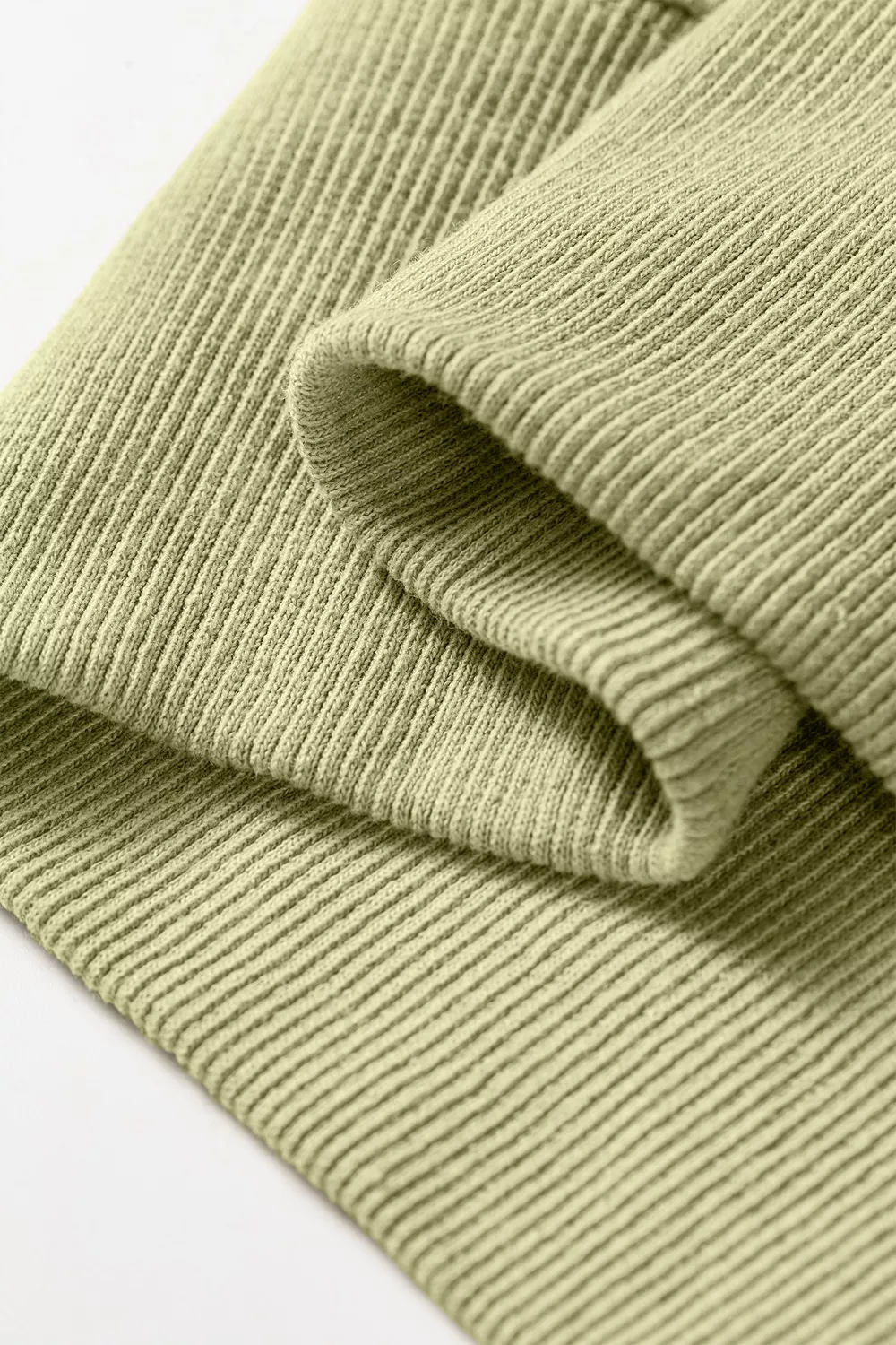 Camouflage Waffle Knit Raw Edge Contrast Trim Oversized Long Sleeve Top, image 16
