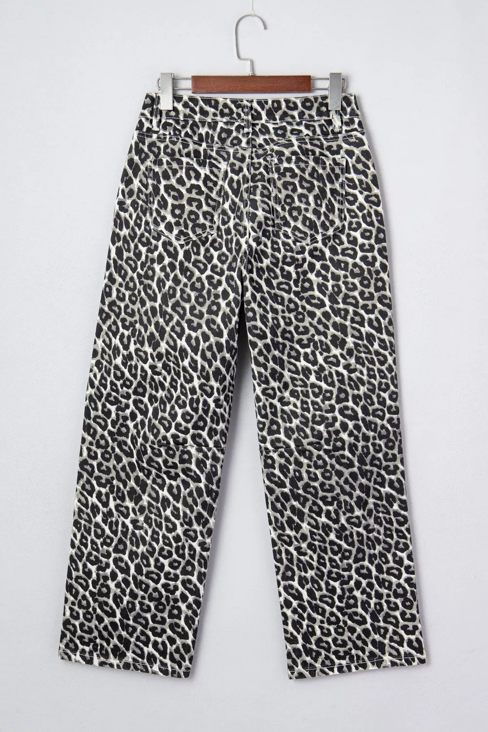 Leopard Print Barrel Jeans, image 7