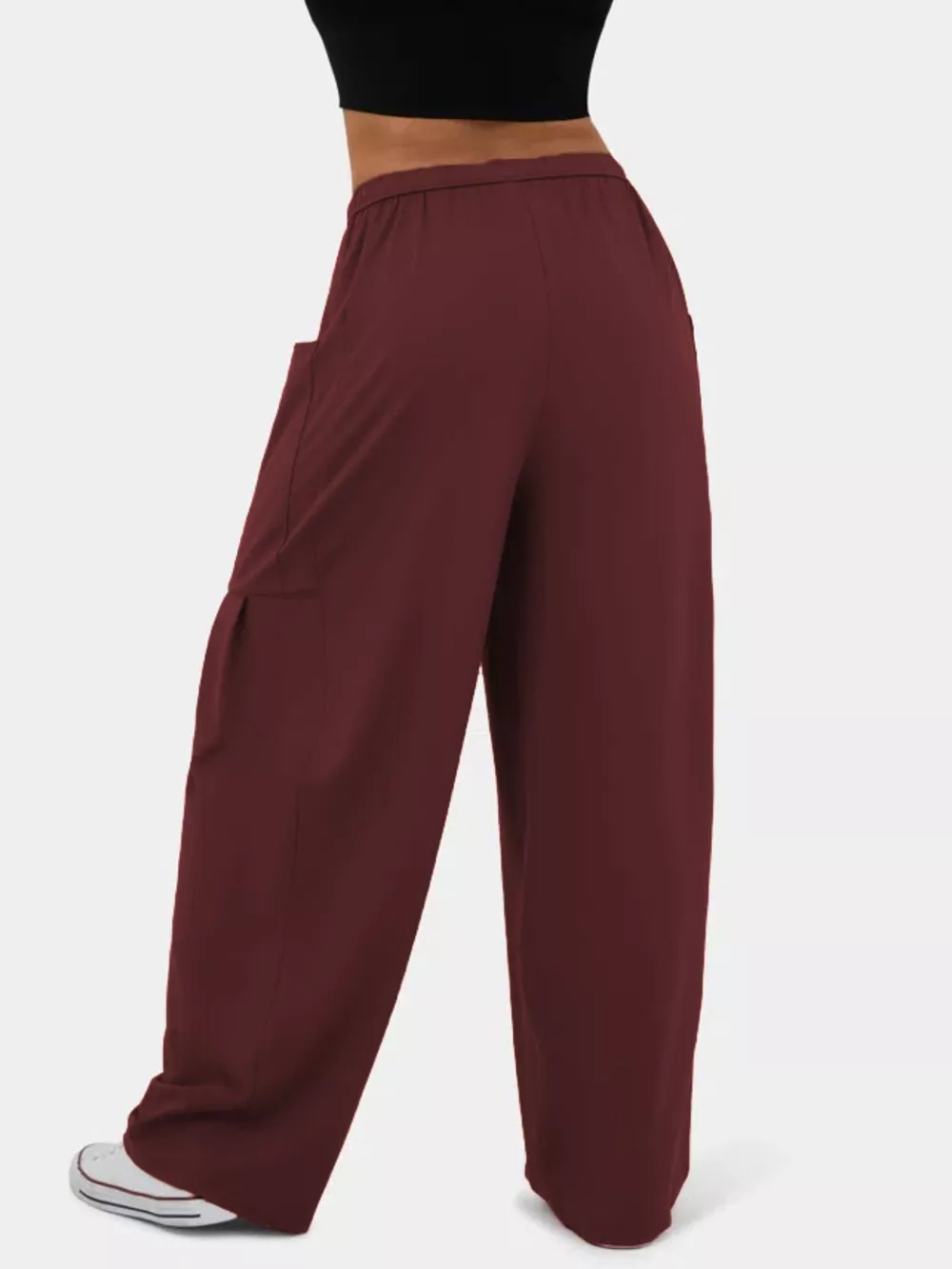 High-Waisted Drawstring Wide-Leg Pants, image 21