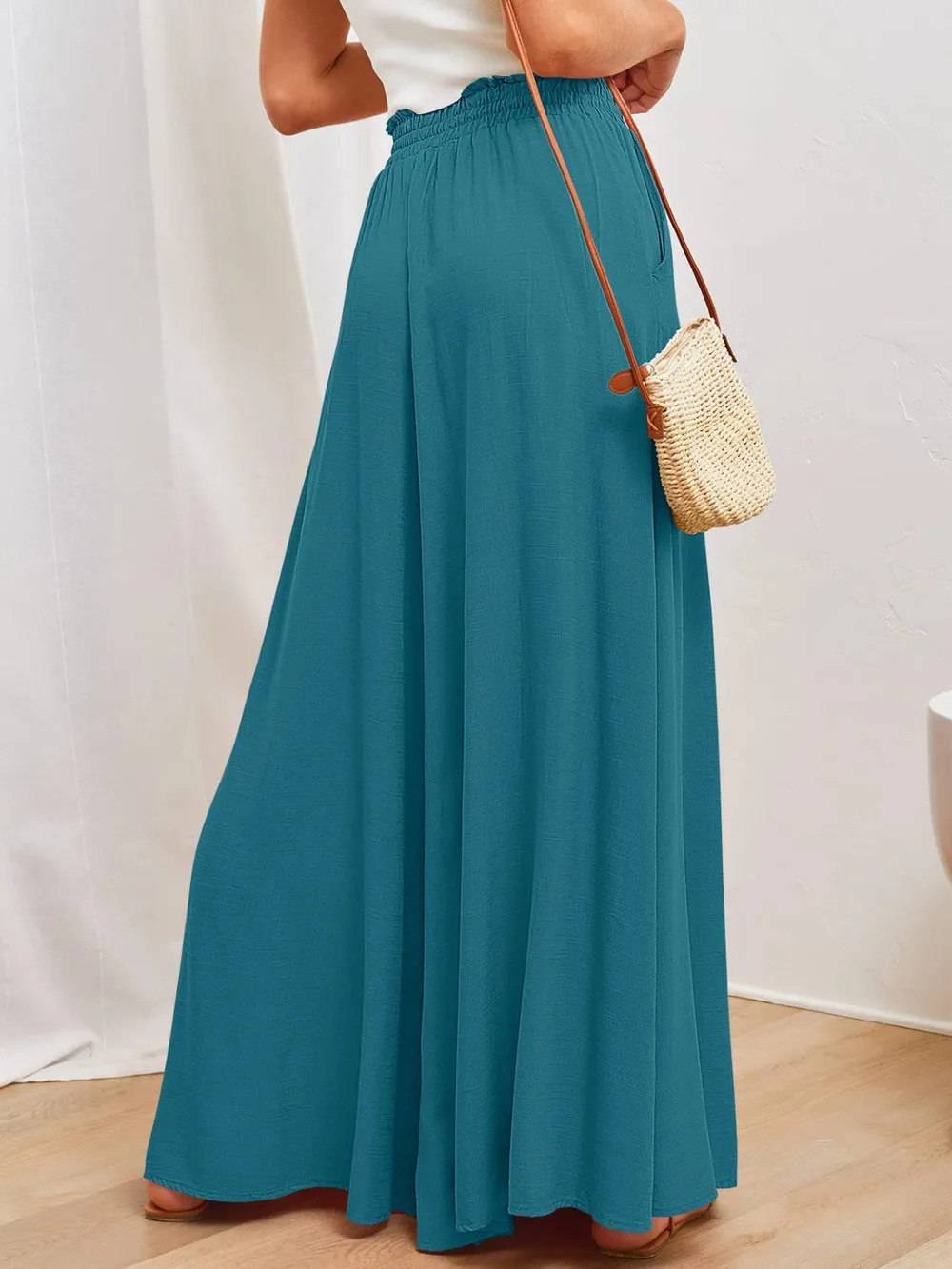 Wide Leg Pants with Pockets, image 13