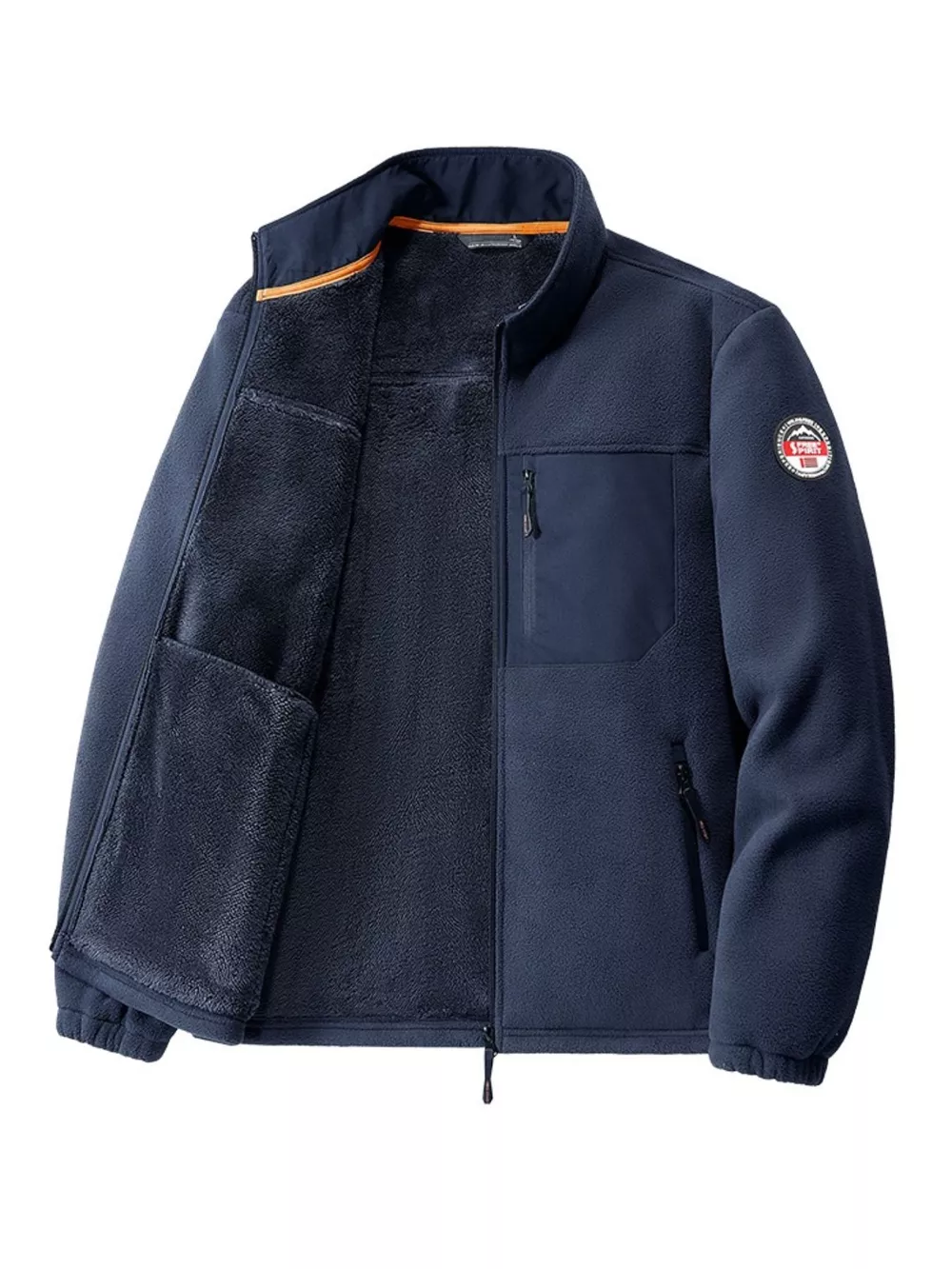 Men's Plus Size Warm Fleece Outdoor Jacket, image 4