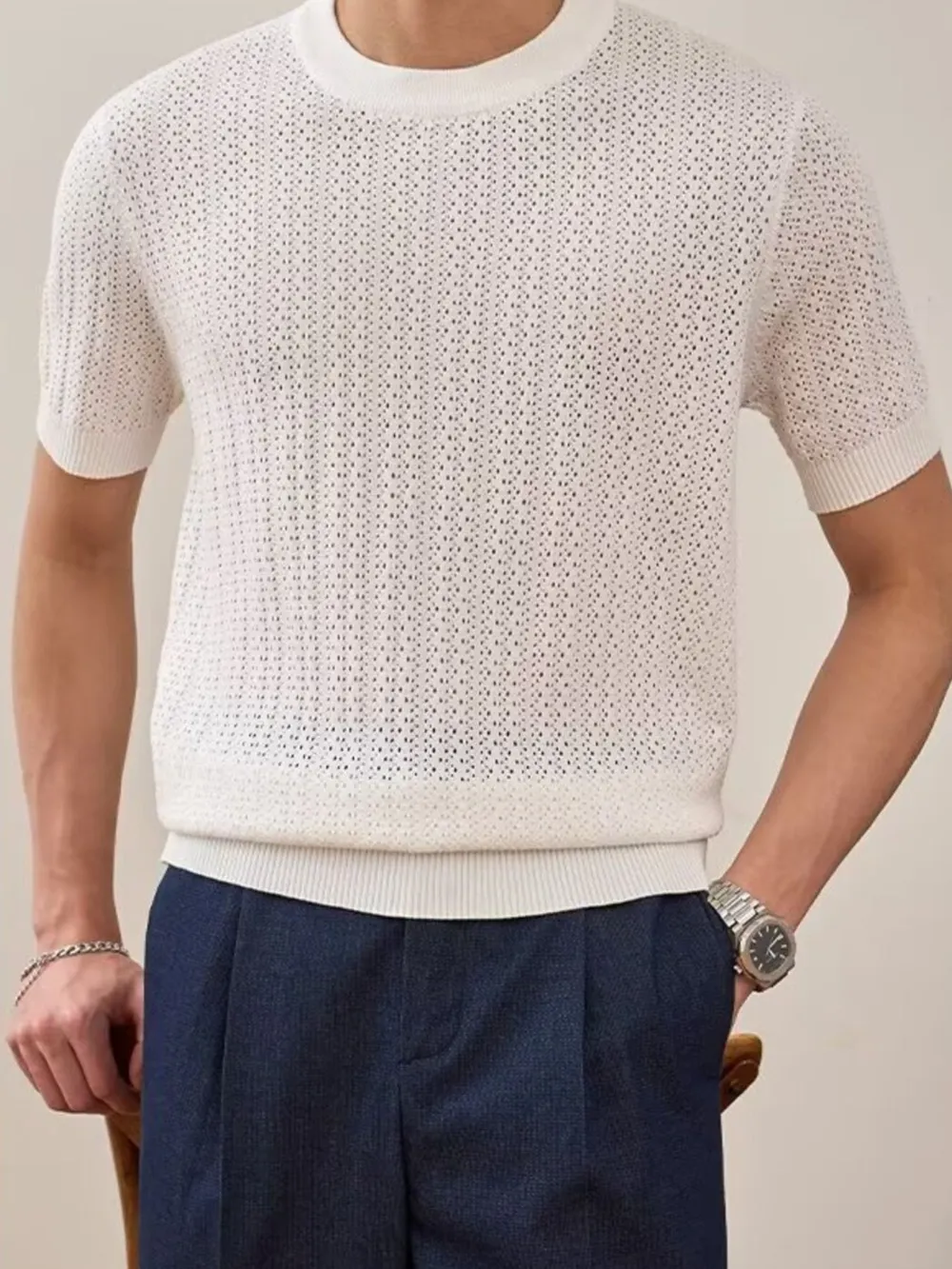 Men's Full Size Breathable Short Sleeve T-Shirt Plus Size, image 12