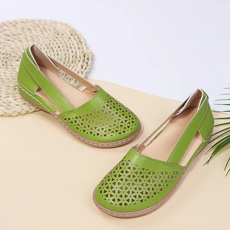 Cutout Round Toe Slip-Ons, image 8