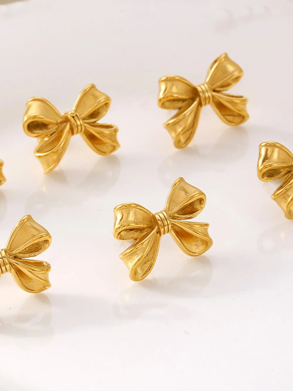 3 Piece Pearl Necklace, Bow Necklace and Stud Earrings Jewelry Set, image 5