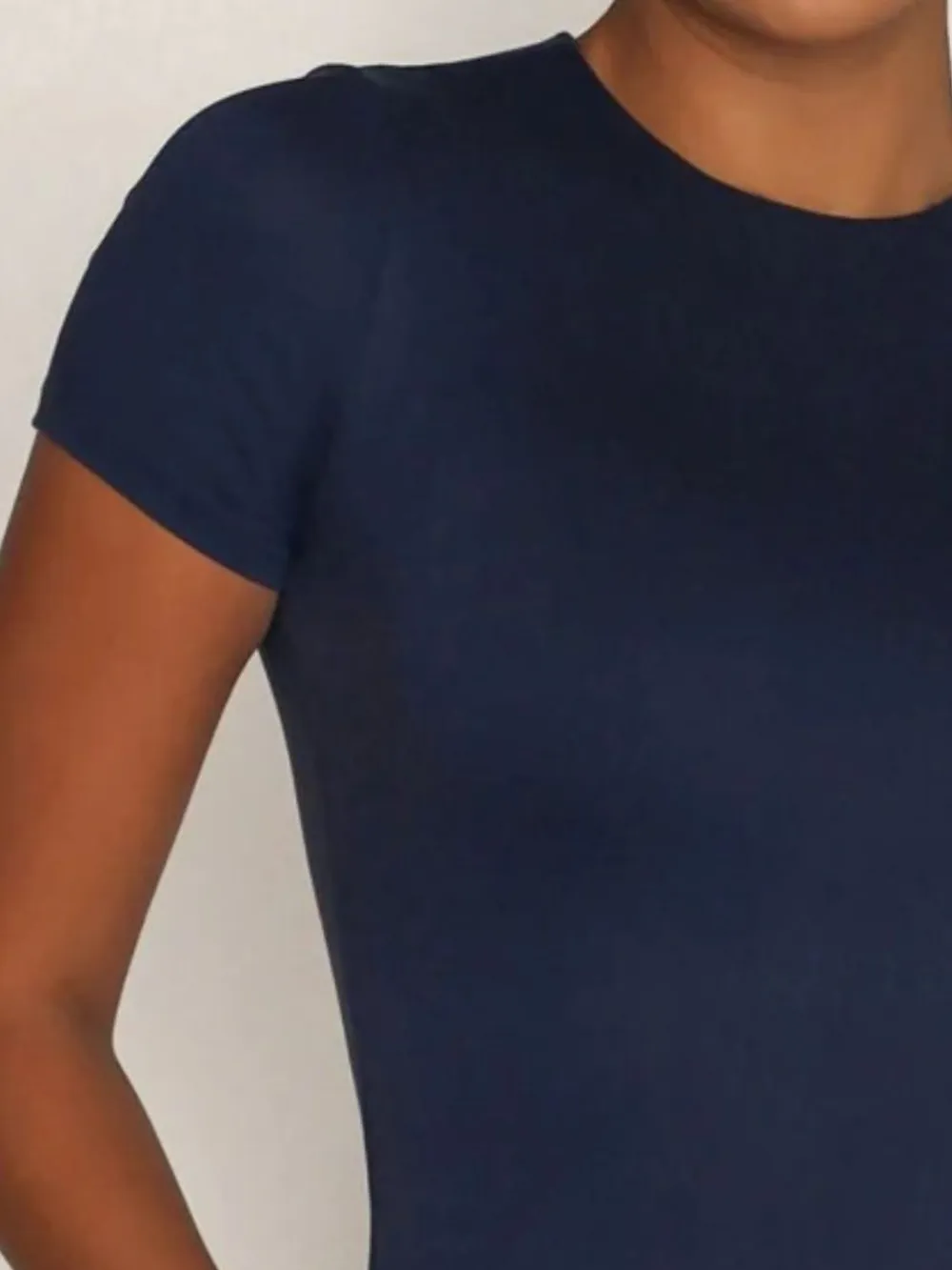 Round Neck Short Sleeve Swim Top, image 20