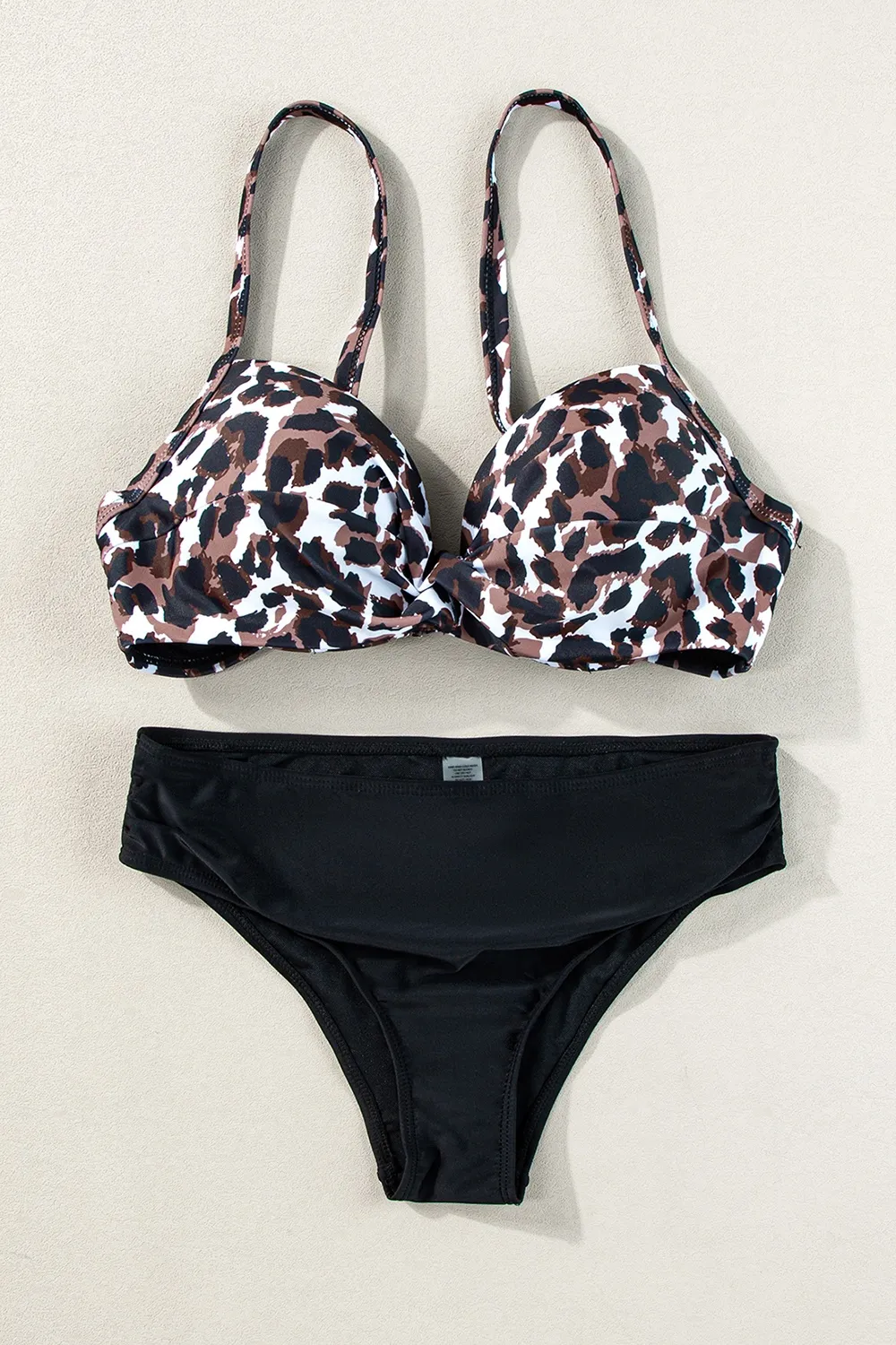 Leopard Sweetheart Neck Bikini Set, image 3