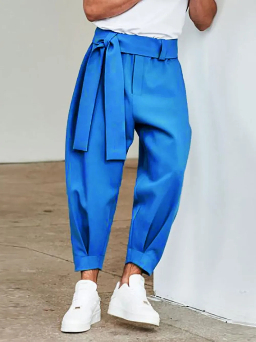 Men's Full Size Mid Rise Cropped Pants Plus Size, image 3