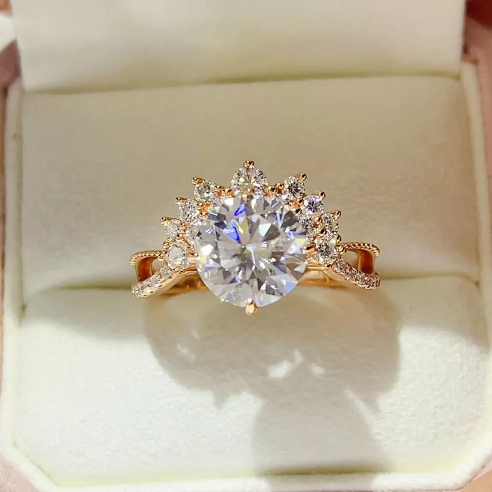3 Carat 925 Sterling Silver Moissanite Ring