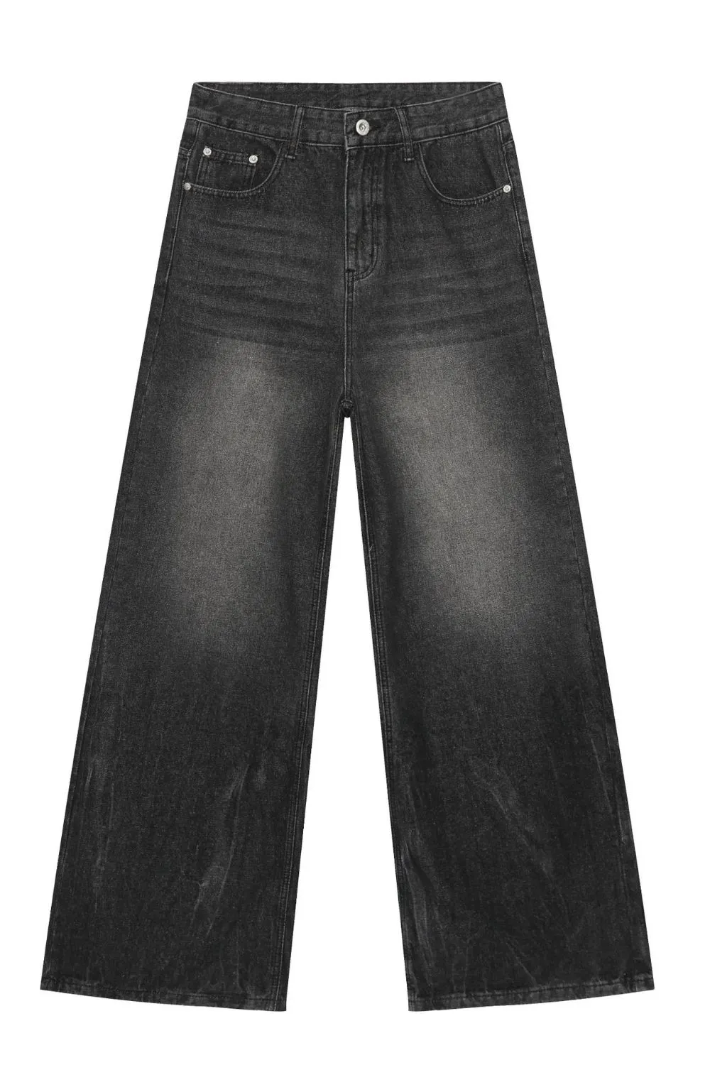 Men's Wide Leg Jeans with Pockets, image 5