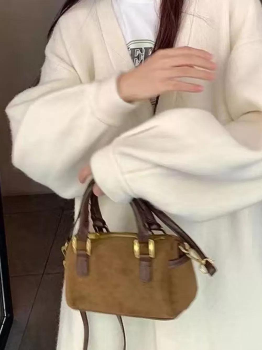 Vintage Barrel Crossbody Bag, image 2
