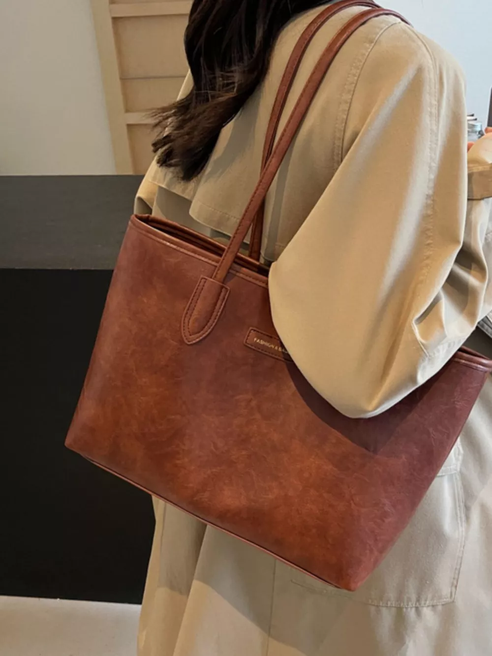 PU Leather Tote Bag, image 3