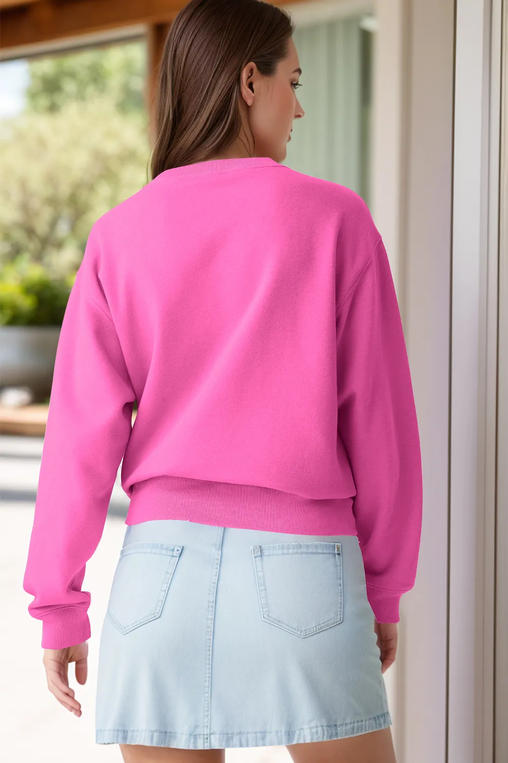 Round Neck Long Sleeve Sweatshirt, image 10