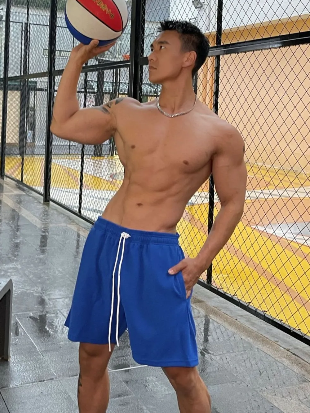Men's Plus Size Drawstring Active Shorts, image 4