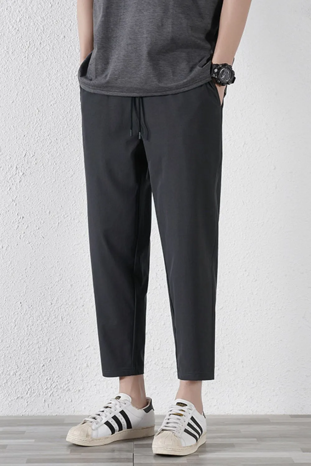 Men's Plus Size Drawstring Pants with Pockets, image 5