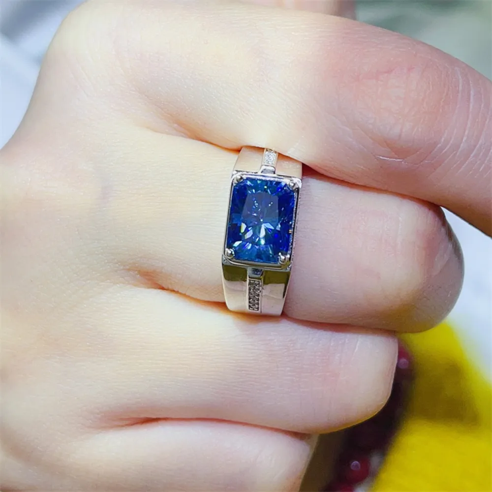 2 Carat Moissanite 925 Sterling Silver Ring, image 6