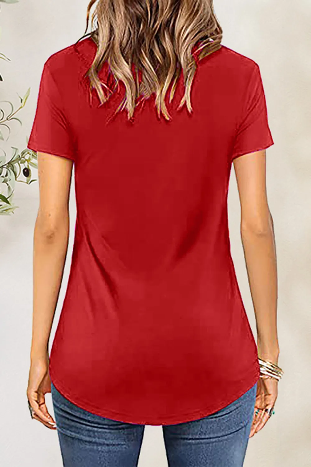 Crisscross Short Sleeve T-Shirt, image 23