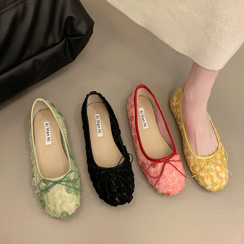 Floral Bow Slip-Ons, image 2