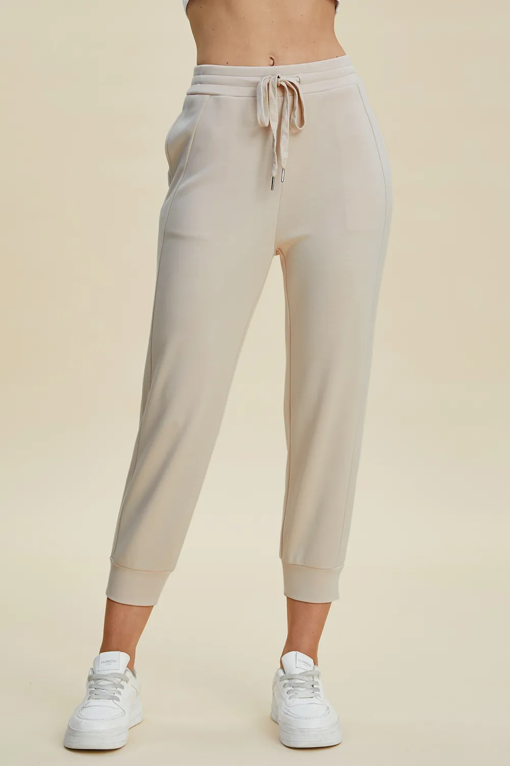 Full Size Air Scuba Drawstring High Waist Cropped Pants, image 11