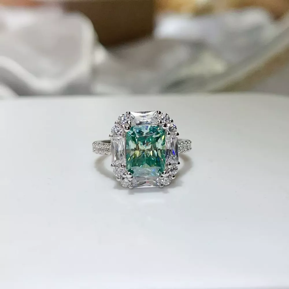 3 Carat Moissanite 925 Sterling Silver Ring, image 4