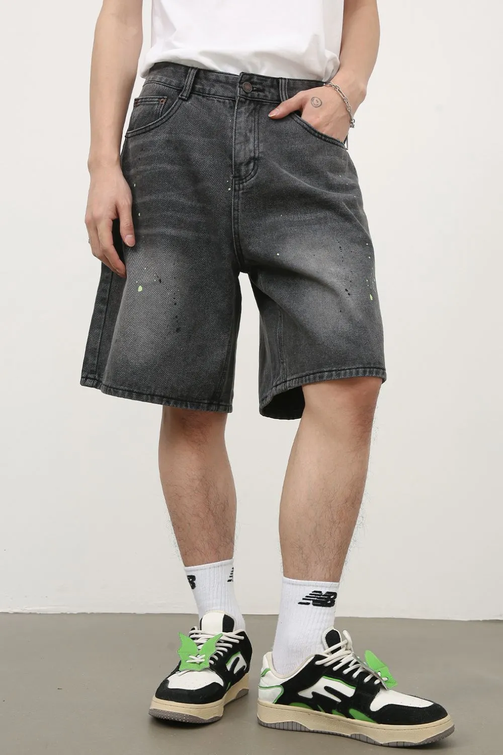 Men's Mid Rise Denim Shorts, image 3