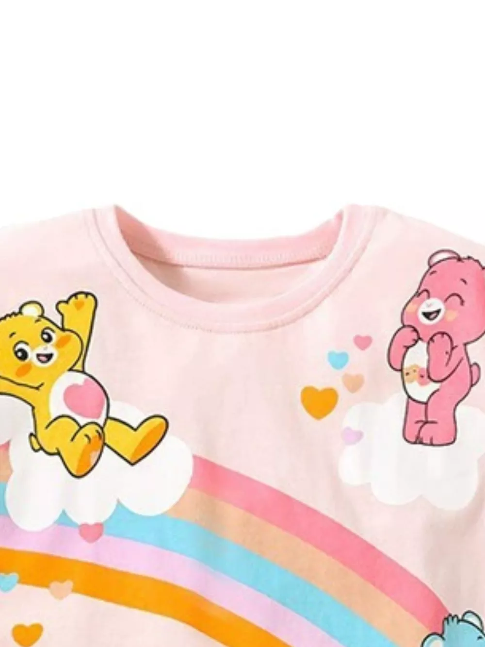 Children's Bears Rainbow Graphic Round Neck T-Shirt, image 2