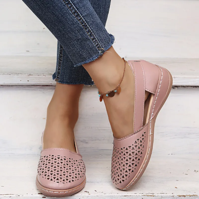 Cutout Round Toe Slip-Ons, image 20