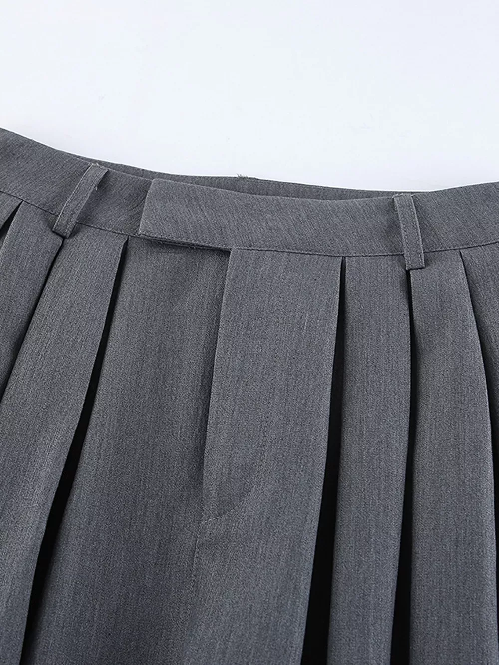 High-Waisted Wide-Leg Pleated Pants, image 13