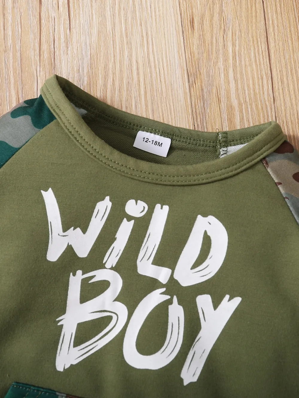 Children's Camouflage Top and Pants Set, image 4