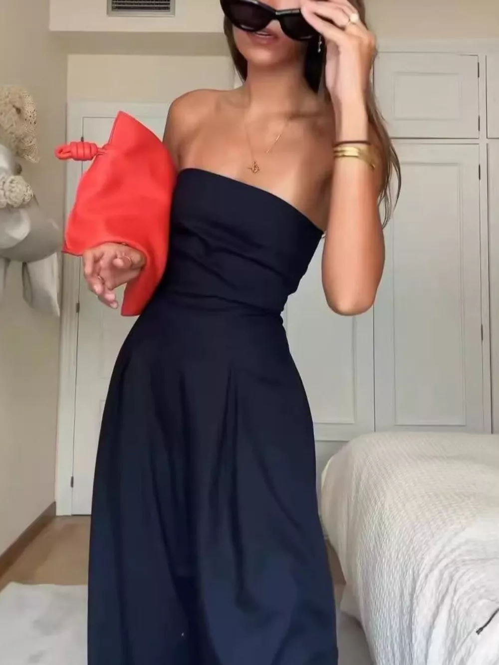Strapless Wide Leg Jumpsuit, image 7