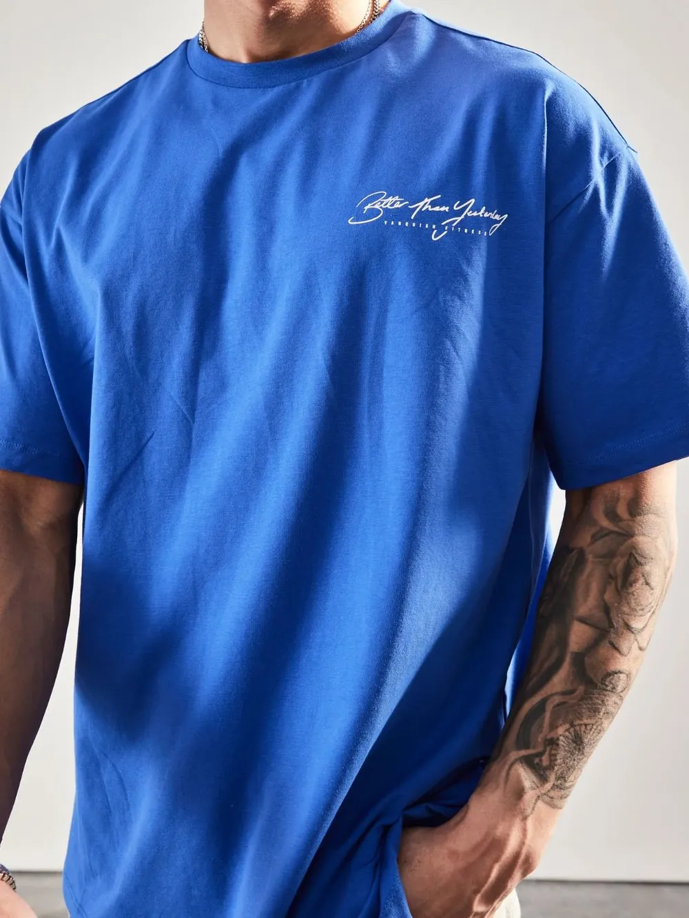 Men's Plus Size Letter Graphic Round Neck Half Sleeve T-Shirt, image 5