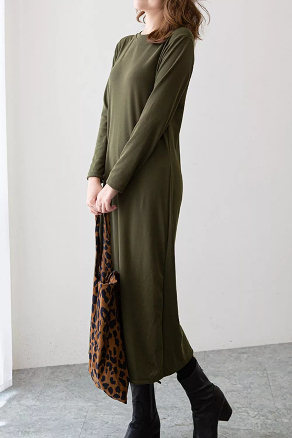 Casual Long Sleeve Midi Dress, image 7