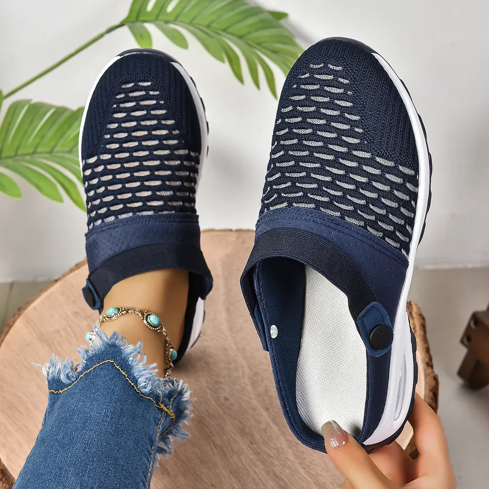 Breathable Mesh Round Toe Sneakers, image 6