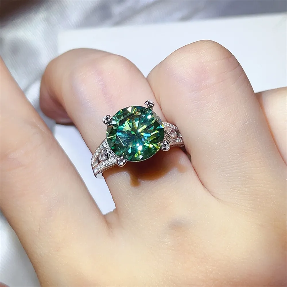 5 Carat Moissanite 925 Sterling Silver Ring, image 4