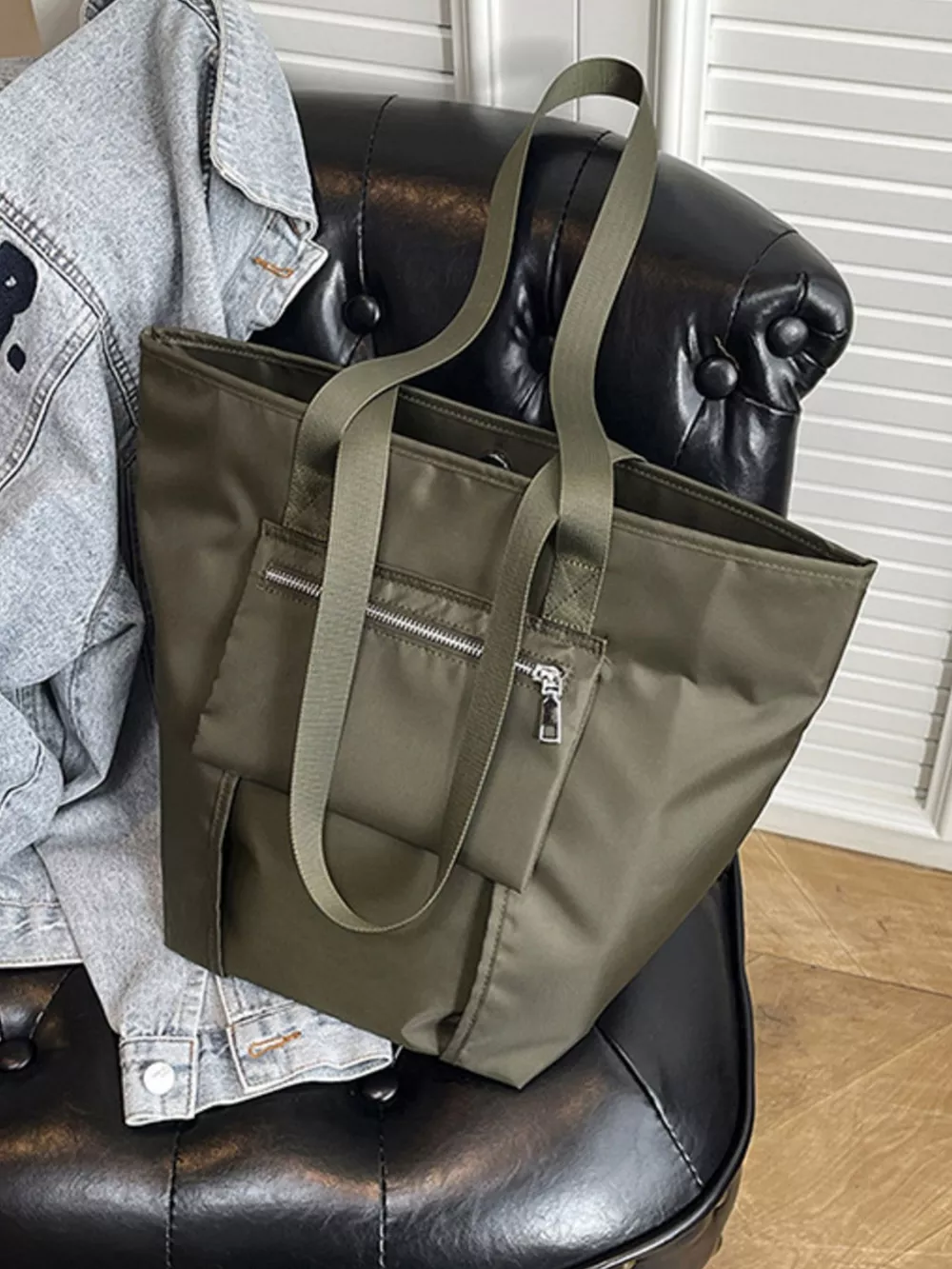 Casual Lightweight Nylon Shoulder Bag, image 6