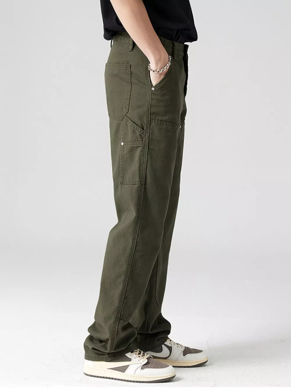 Men's Wide-Leg Relaxed Fit Jeans, image 8