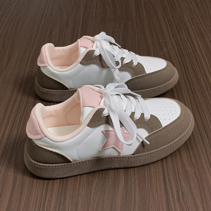 Contrast Star Lace-Up Athletic Sneakers, image 6