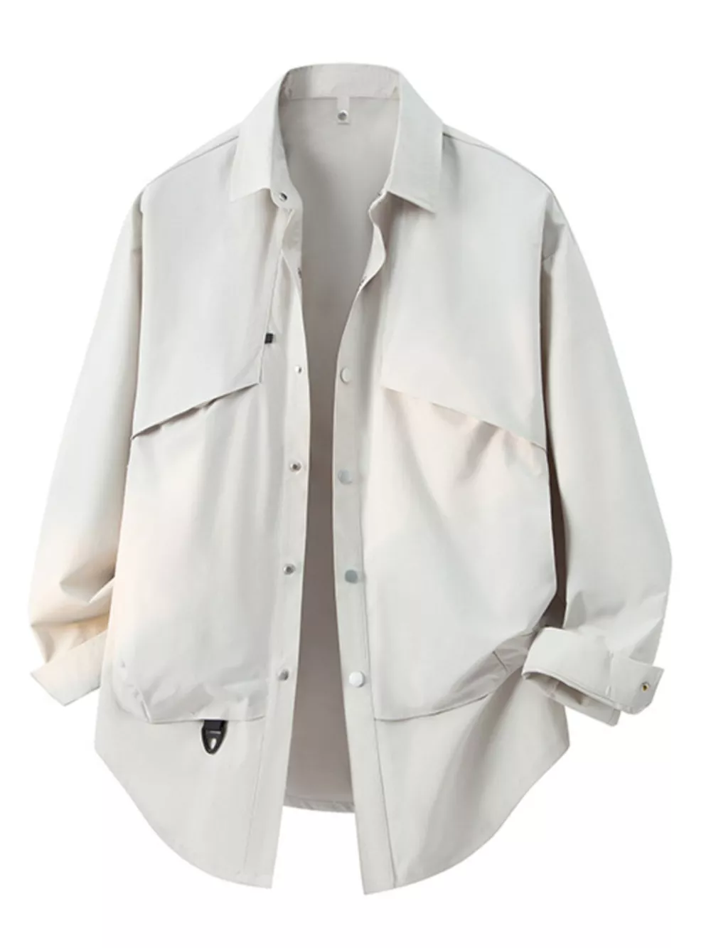 Men's Plus Size Snap Down Long Sleeve Shirt, image 4