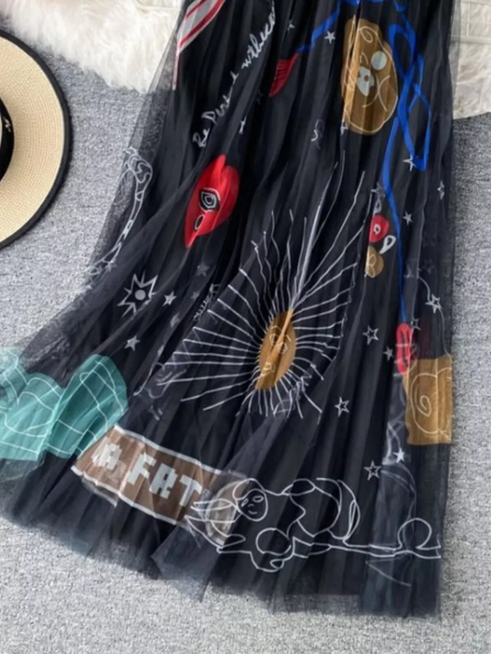 Printed Tulle Skirt, image 2