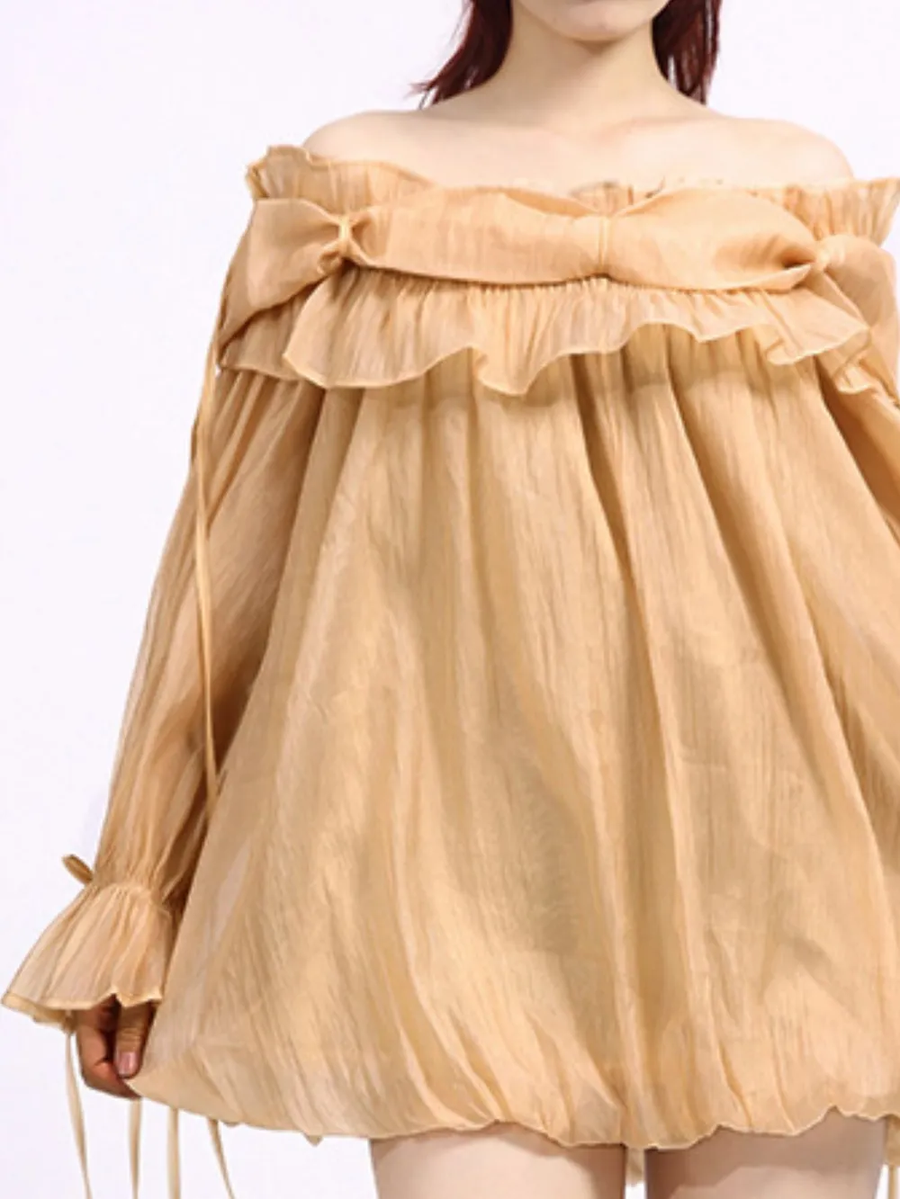 Ruffled Off-Shoulder Flounce Sleeve Blouse, image 15
