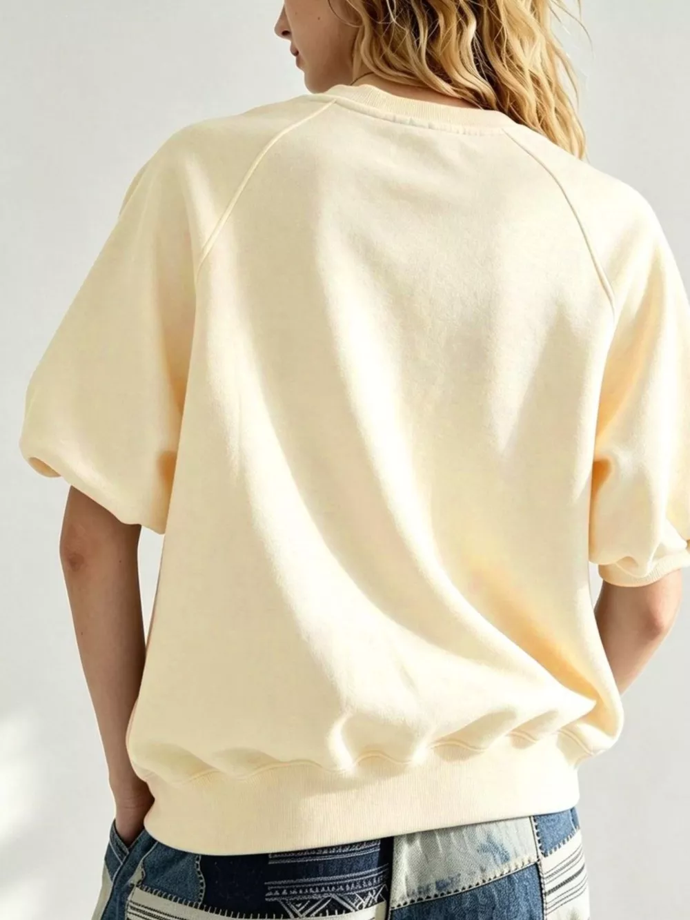Full Size Raglan Short-Sleeve Sweatshirt Plus Size, image 14