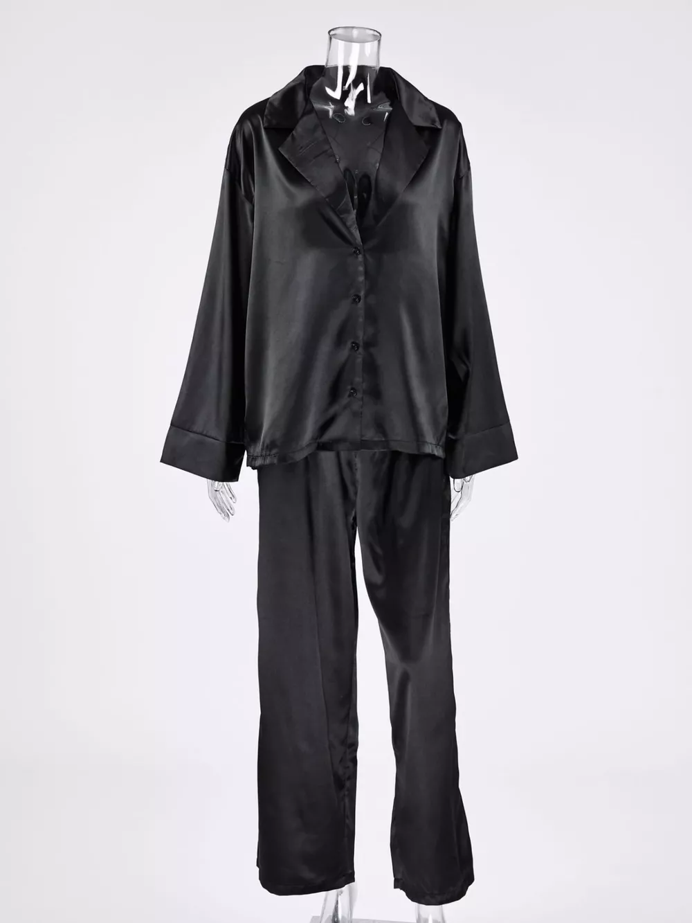 Long Sleeve Top and Wide Leg Pants Lounge Set, image 10