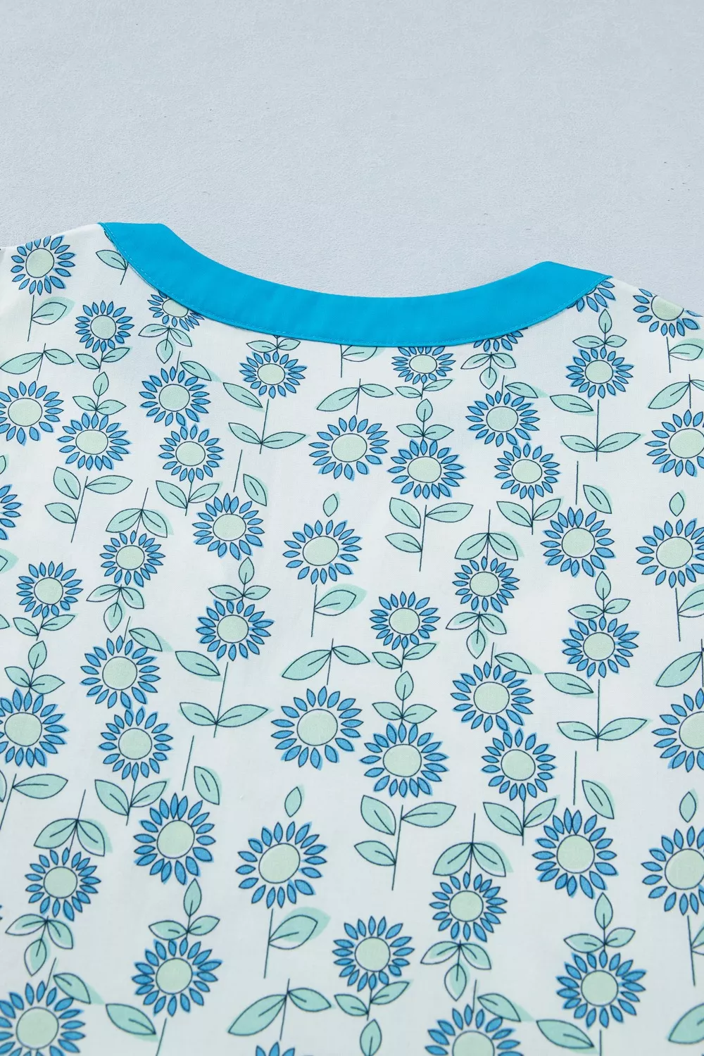 Printed Notched Cap Sleeve Dress, image 10