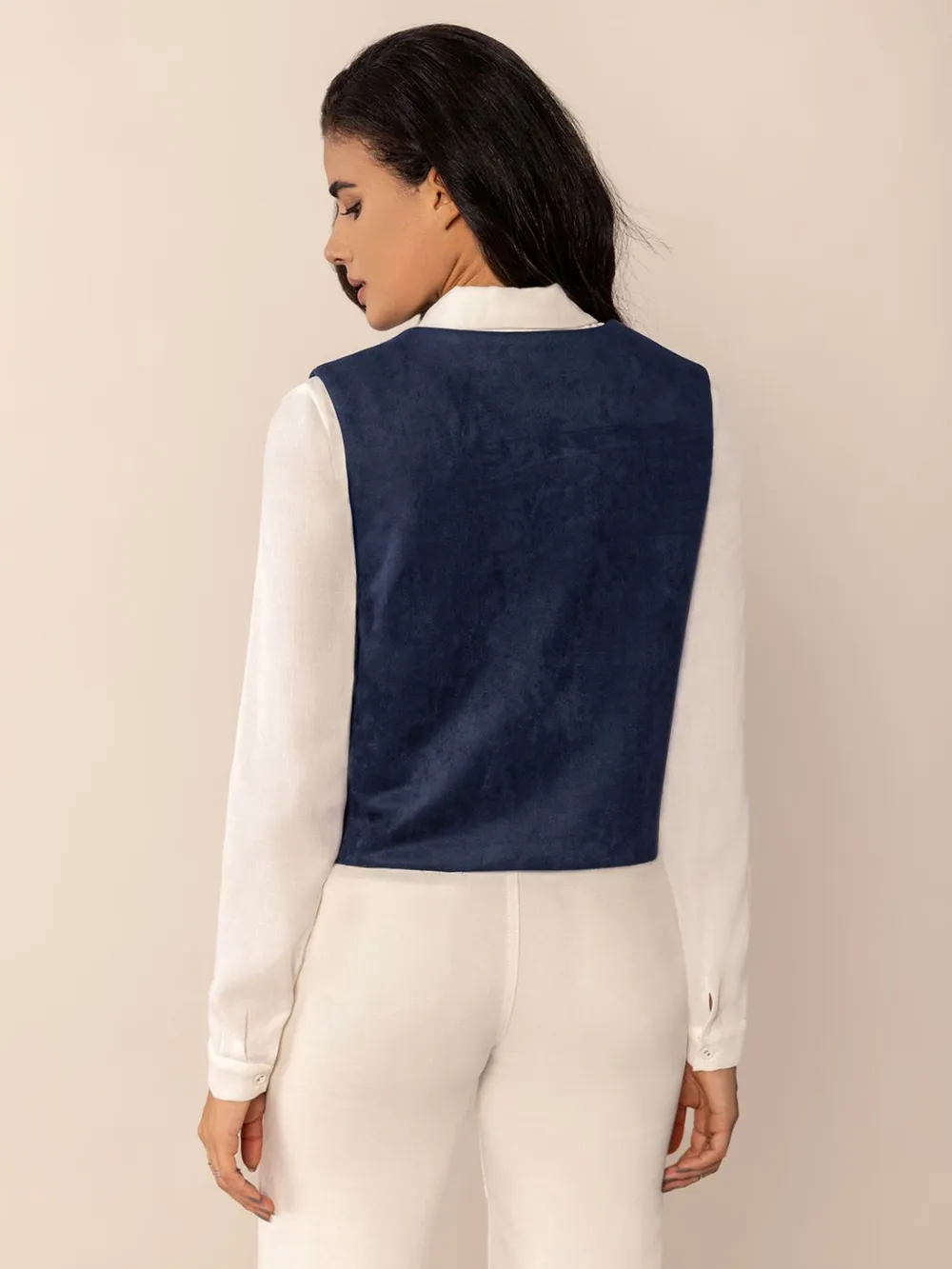 Tied Contrast Trim Vest, image 6