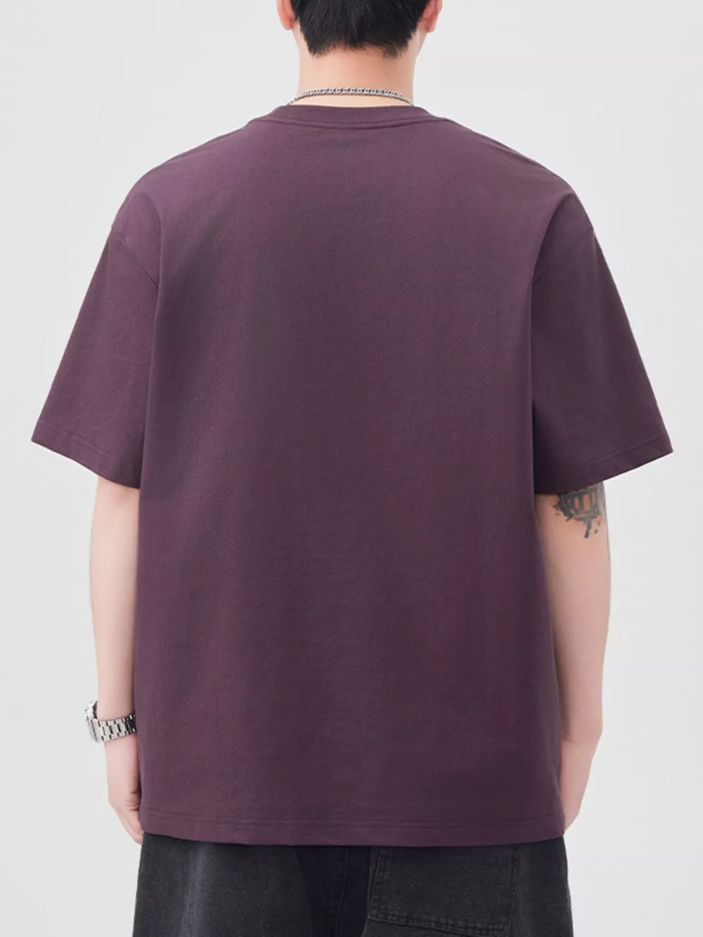 Men's Plus Size Round Neck Relaxed Fit T-Shirt, image 6