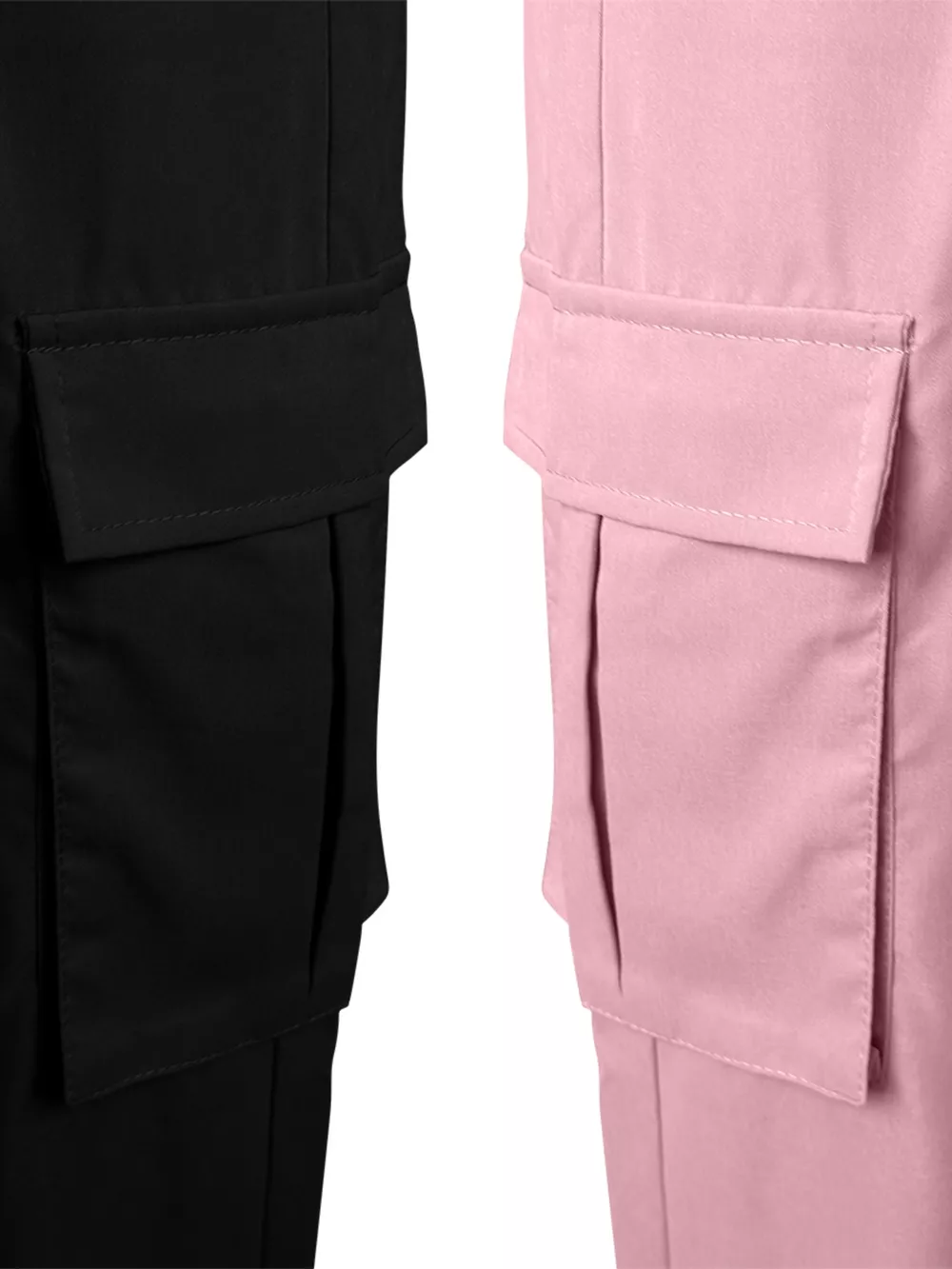 2 Piece Elastic Waist Cargo Pants, image 19