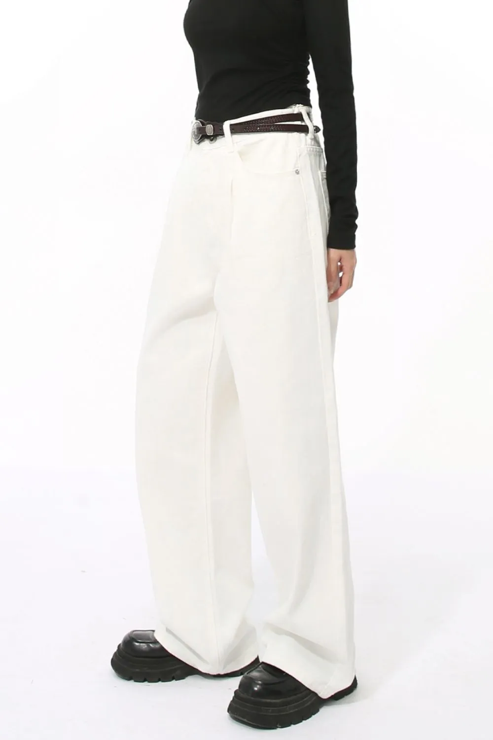 Wide Leg Jeans with Pockets, image 2